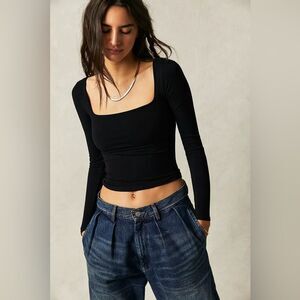 Free People Clean Lines Long Sleeve L/XL